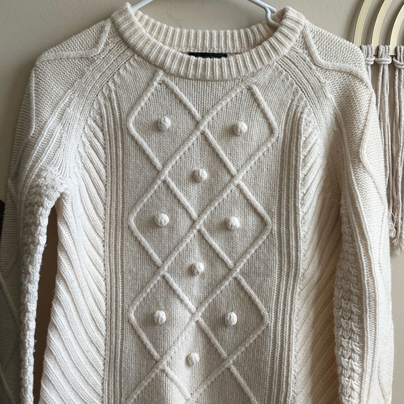 J. Crew Cream Textured Knit Sweater - Picture 2 of 6